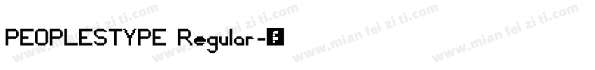 PEOPLESTYPE Regular字体转换